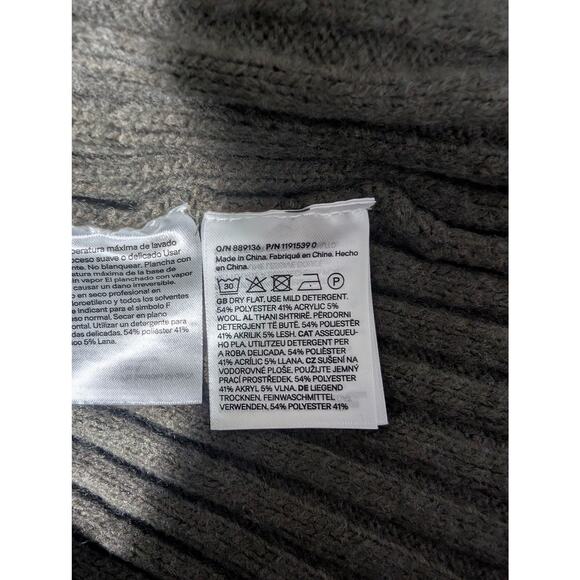 H&M! PLUSH, SNUGGLY KHAKI GREEN KNIT, MIDI LENGTH, SWEATER DRESS! SZ XL - Picture 12 of 13